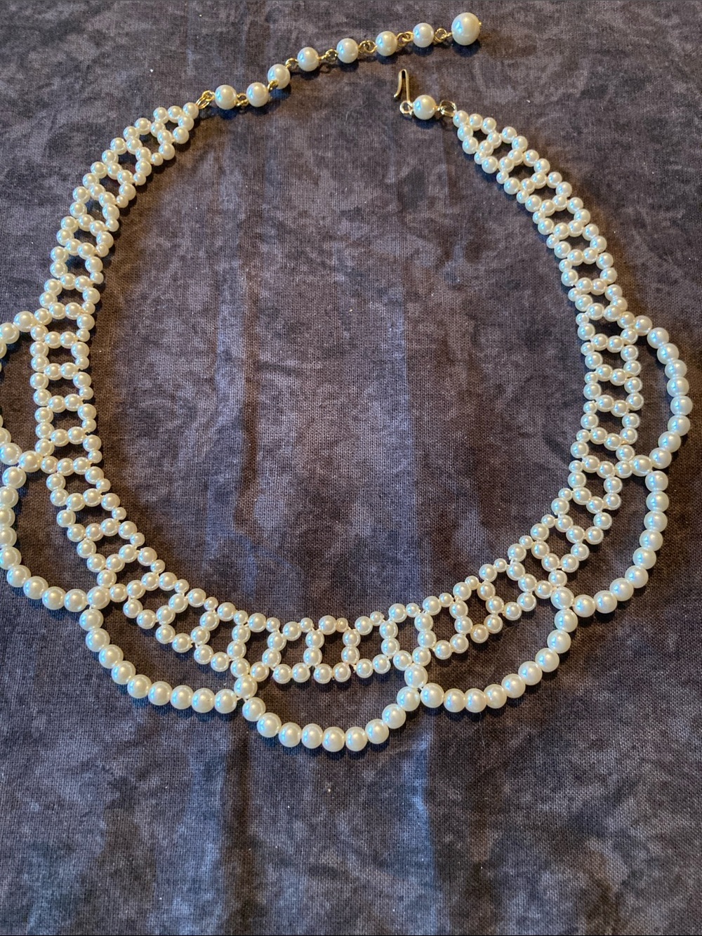 Classic Ivory Beaded Multi-Row Necklace